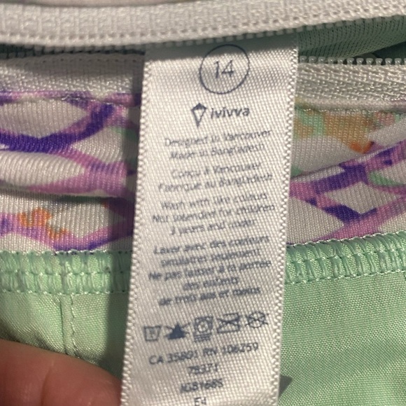 Ivivva Set the Pace Ruffle Tennis Skirt Skort Girl's Size 14 - Picture 5 of 8